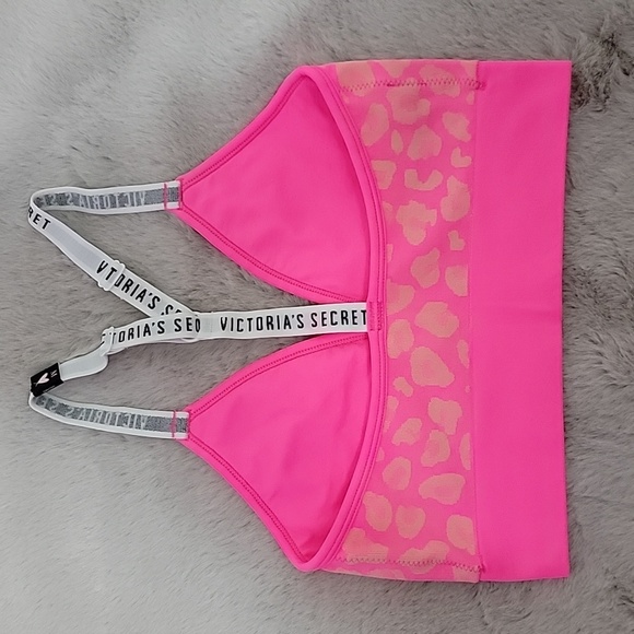 NWT Victoria's Secret hot pink cheetah lounge bra size M - Picture 2 of 5
